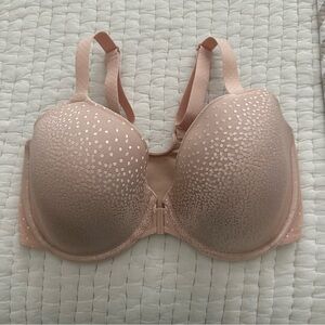 Wacoal 853403 Back Appeal Front Close Contour Bra Rose Dust‎ t shirt 34G new